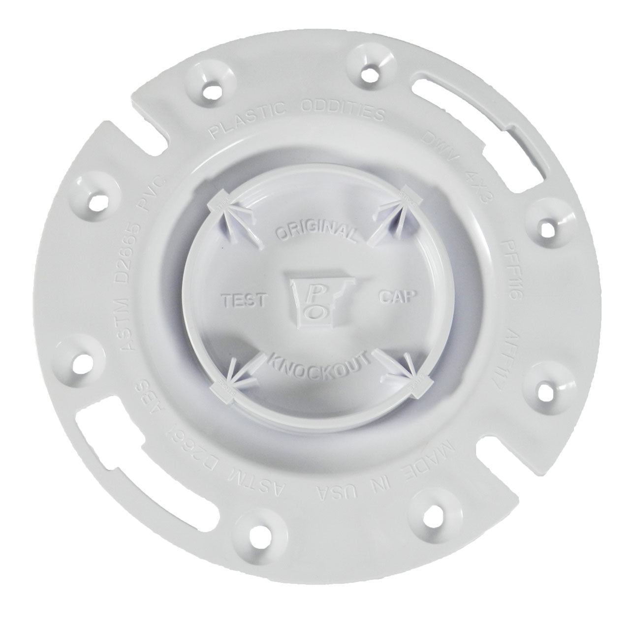 3"x4" Flush-Fit Closet Flange with Knockout