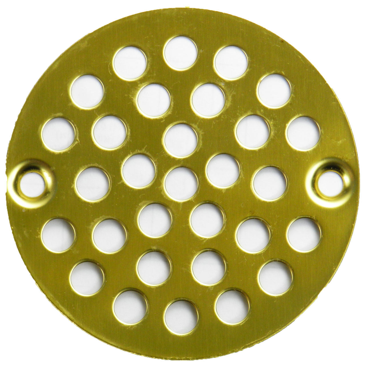 4" Polished Brass Finish Stamped Strainer (SP1SPB-080434409907)