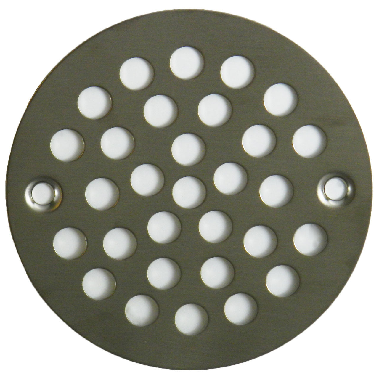 4" Brushed Nickel Finish Stamped Strainer (SP1SBN-080434003853)