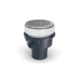 EZ-PV3 - EZ PVC Slab on Grade Drain w 5" Nickel Bronze Head