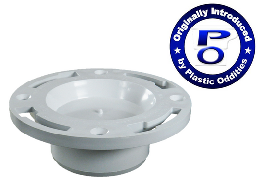 3"x4" Flush-Fit Closet Flange with Knockout